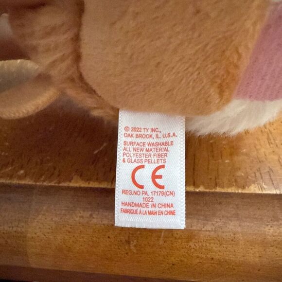 Ty Puffies (Beanie Balls) Plush - TANNER the Brown Dog (4 inch) NEW 2022 MWMTs - Picture 6 of 9